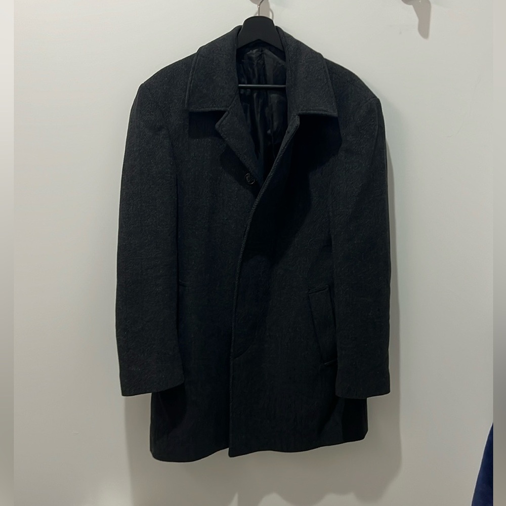 Ralph Lauren Grey Wool Peacoat